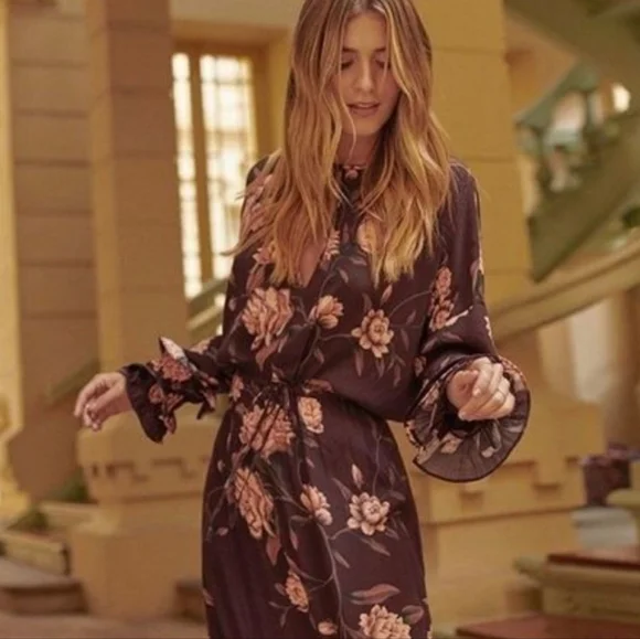 H&M × Johanna Ortiz Floral Maxi Dress Size Medium BLOGGER FAVE - Picture 7 of 16